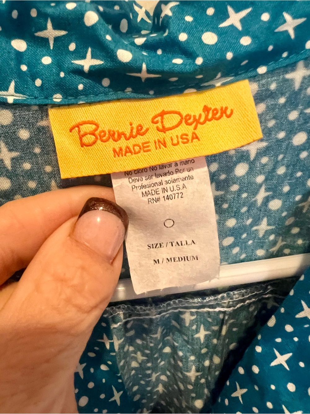 Bernie Dexter Teal Starlet Print Dress